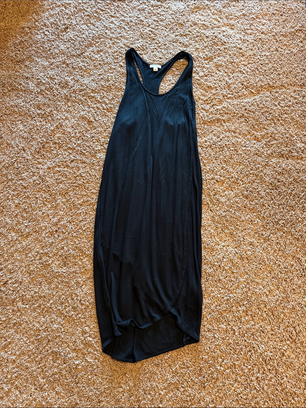 GAP Black High-Low Racerback Maxi Dress
